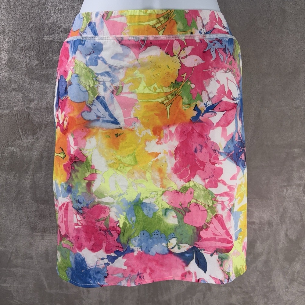 Polo Golf Ralph Lauren Skort Womens‎ Size 14 Multicolor Floral Athletic